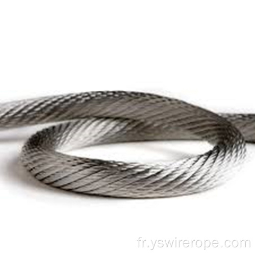 ROPE DE VILEUR AISI 304 en acier inoxydable 1x7 2,0 mm